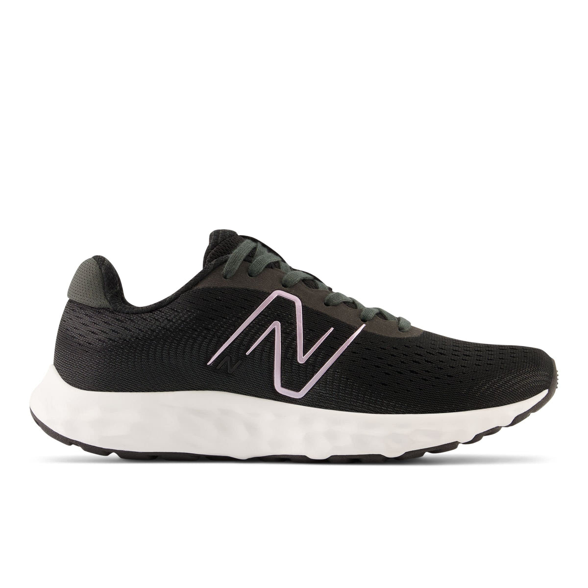 New Balance Women's 520 V8 Running Shoe, Black/White, 8.5 Wide