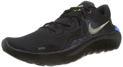 Nike Men's Flex 2021 Running Shoe (9.5, Black/Light Photo Blue/Melon Tint, Numeric_9_Point_5)