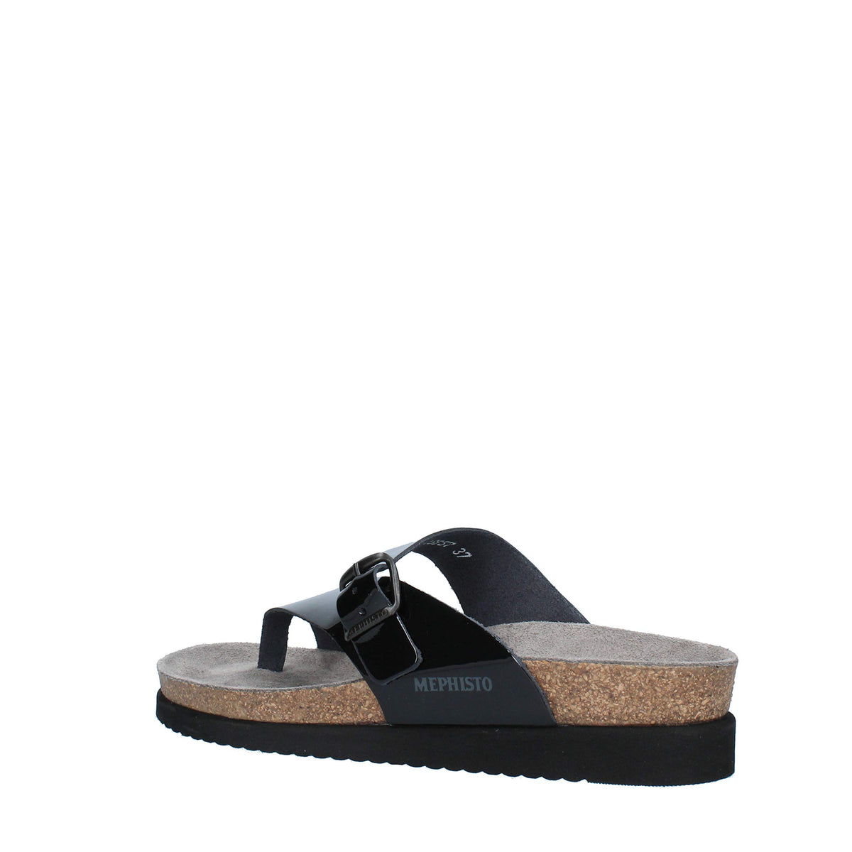 Mephisto Helen Black Patent Womens Sandals Size 39 EU