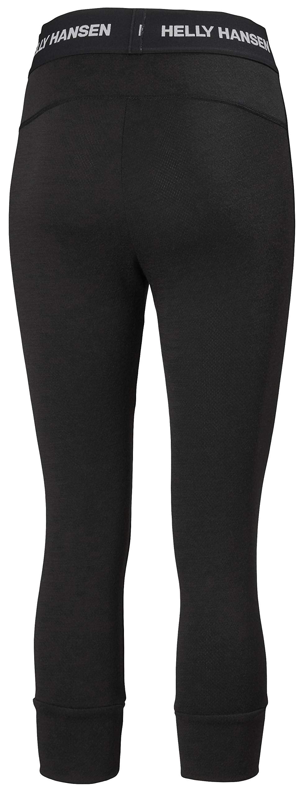 Helly-Hansen Womens LIFA Merino Midweight 3/4 Pant Medium 990 Black
