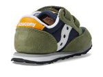 Saucony Boy's Original Jazz Hook & Loop (Toddler/Little Kid) Olive/Navy/Gold 8.5 Toddler M