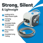 Ossur Cold Rush Therapy Machine System with Knee Pad - Ergonomic, Adjustable Knee Ice Pack Wrap - Quiet, Lightweight Ice Pack for Knee - Strong Cryotherapy Ice Machine for Knee After Surgery