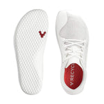 Vivobarefoot Primus Lite, Mens Vegan Light Movement Breathable Shoe with Barefoot Sole White