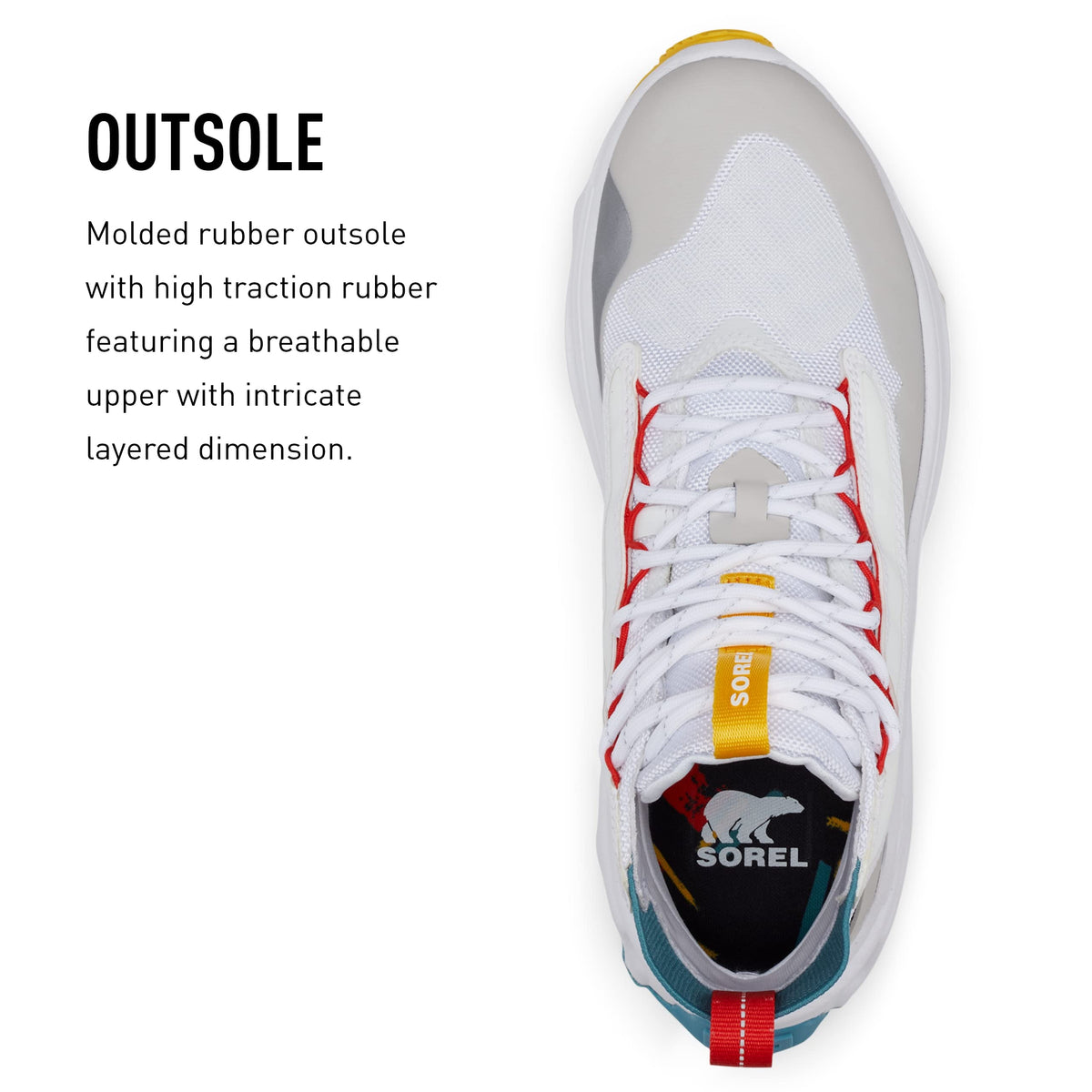 Sorel Women's Kinetic Breakthru Venture Mid Waterproof Shoe - White, Moonstone - Size 5.5