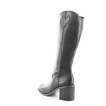 Lucky Brand Womens myinda Leather Tall Knee-High Boots Black 5.5 Medium (B,M)