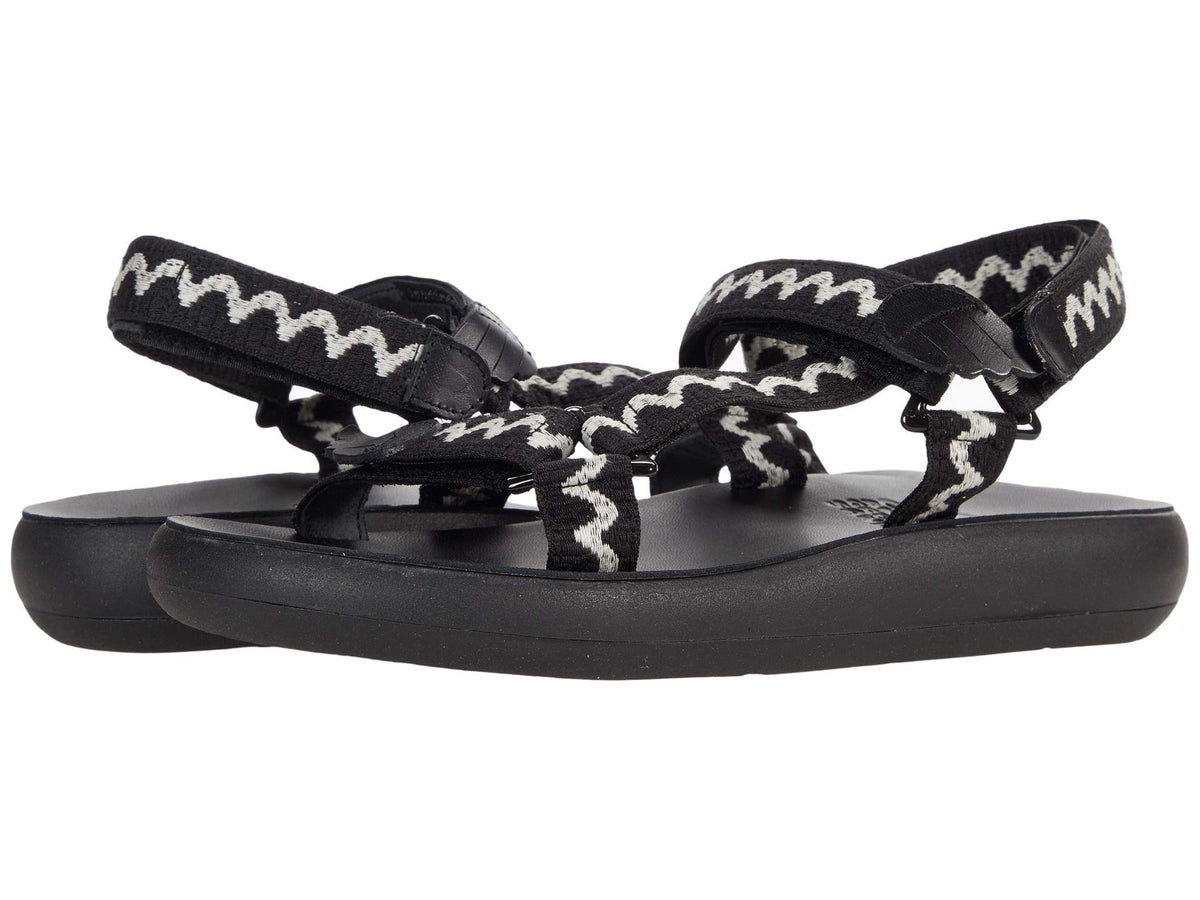Ancient Greek Sandals Poria Comfort Black/Black Wave 40 (US Women's 10) M