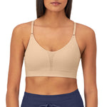 Champion Women's, Soft Touch, Moisture-Wicking, Light Support (Longline Sports Bra Available), Champagne Frost
