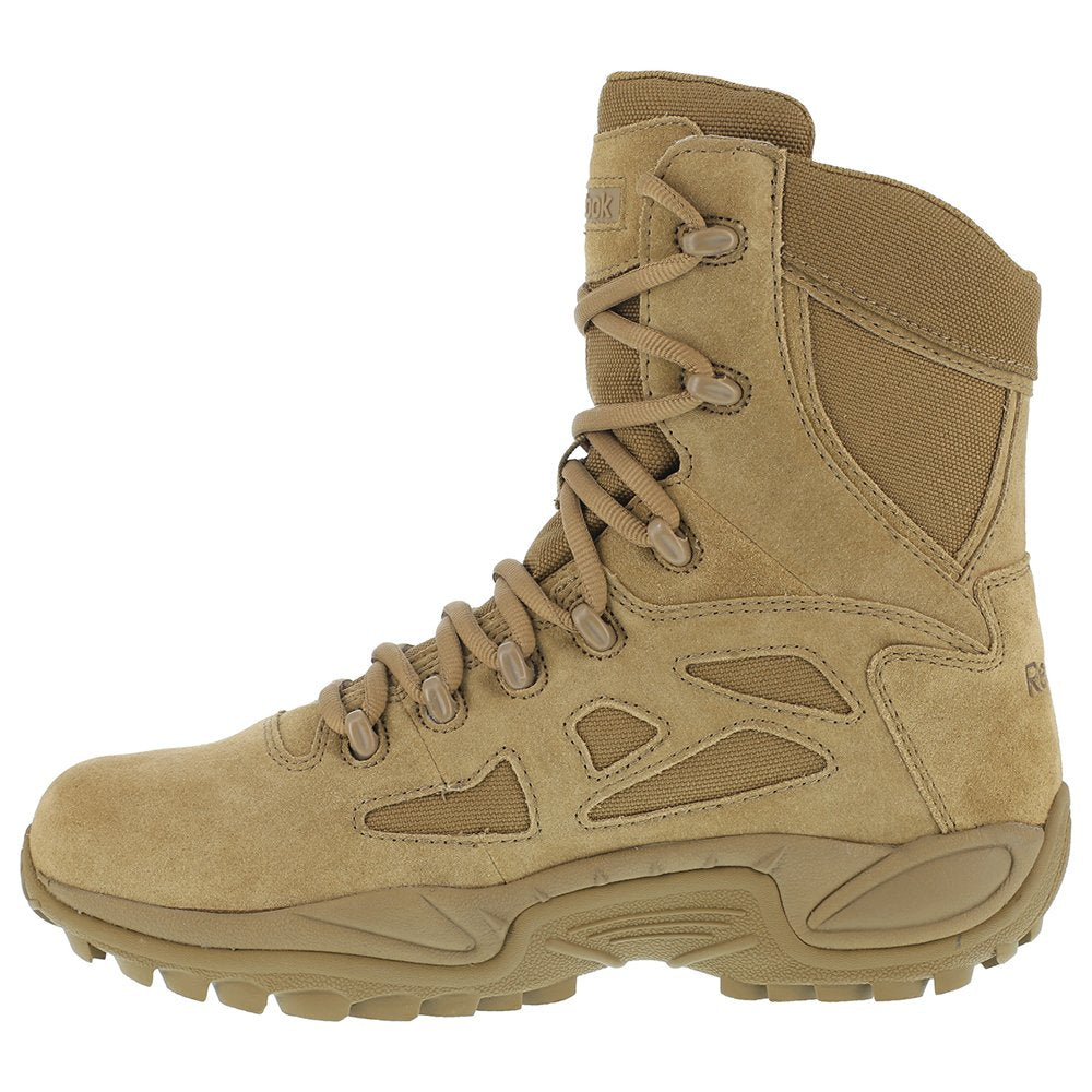 Reebok Work Womens Rapid Response 8 Inch Electrical Work Safety Shoes Casual - Brown 7 Coyote