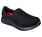 Skechers Women's COZARD Slip On Trainers, Black Mesh Nubuck Water Stain Repellent, 9