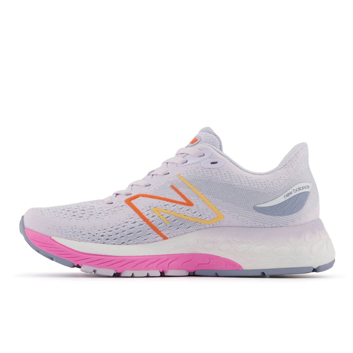 New Balance Women's Fresh Foam X 880 V12 Running Shoe, Libra/Vibrant Pink, 8 Narrow