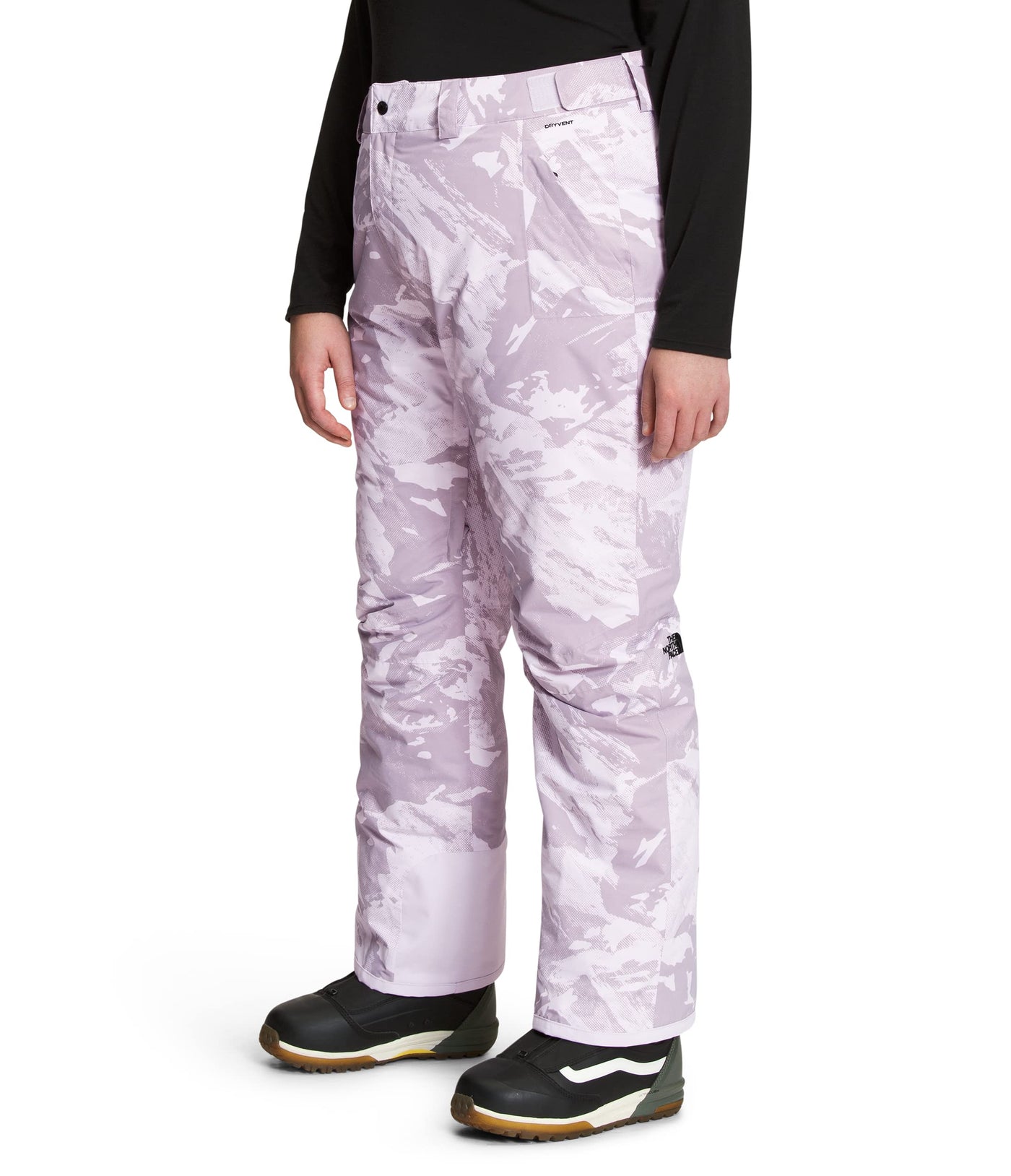 THE NORTH FACE Women's Freedom Insulated Pant (Standard and Plus Size), Lavender Fog Tonal Mountainscape Print, 2X Plus Regular