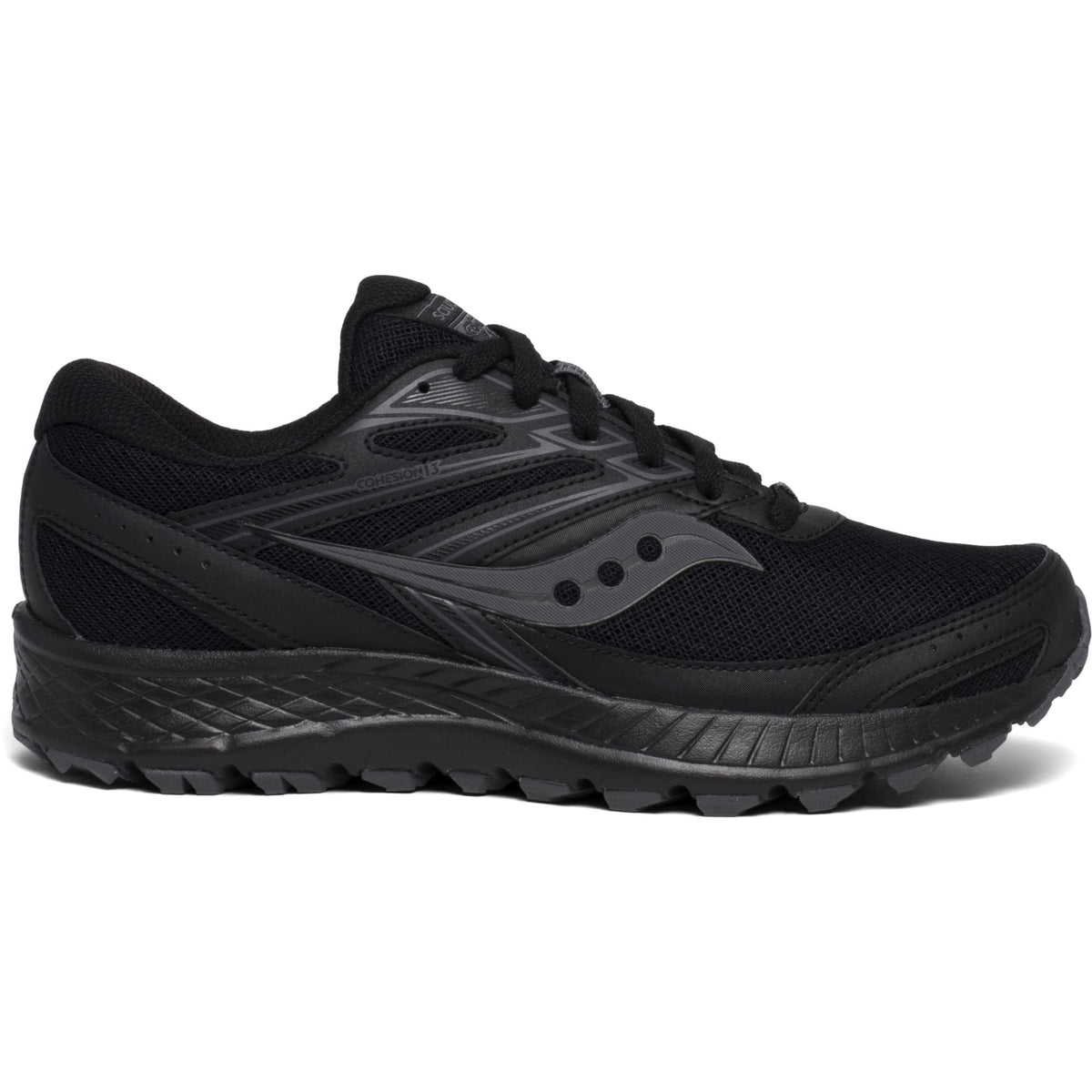 Saucony Men's Cohesion TR13 Running Shoe, Black/Grey, 10.5