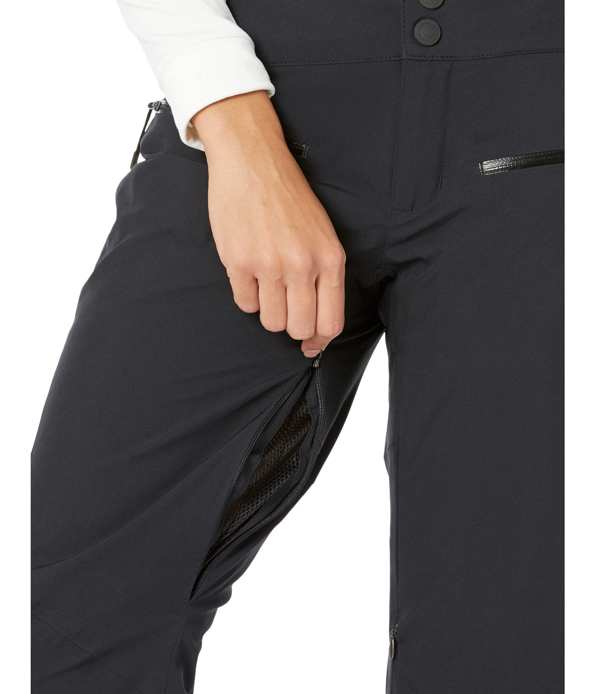 Obermeyer Bliss Pants for Women - Contoured and High Back Waistband, Cozy and Stylish Slim Fit Winter Pants Black 14 L