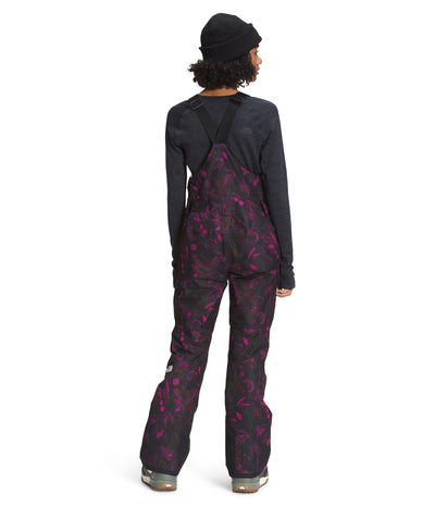 THE NORTH FACE Freedom Insulated Bib Pant - Women's Roxbury Pink Halftone Floral Print, XL/Reg