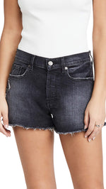 7 For All Mankind Monroe Cutoffs Shorts in Eclipse Black Eclipse Black 23