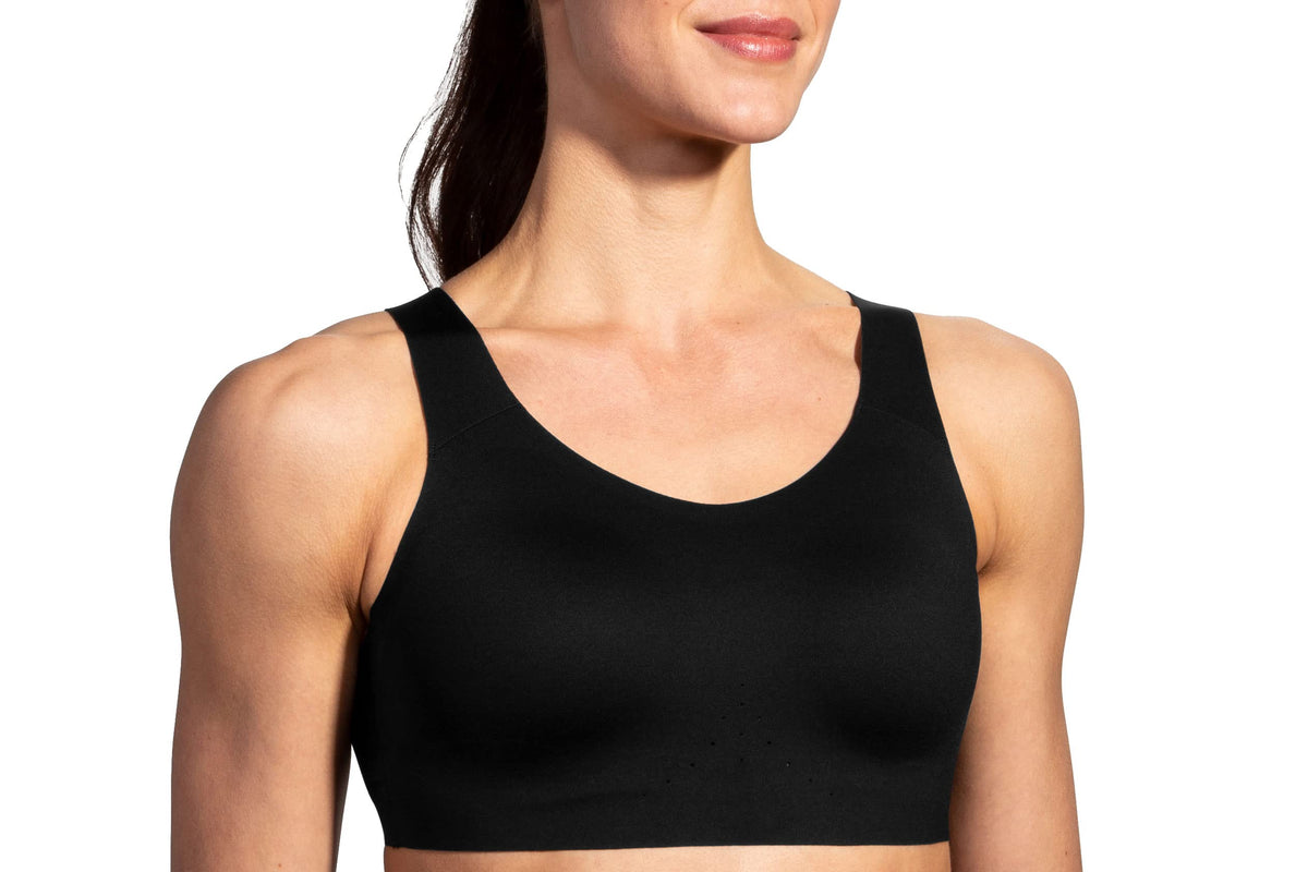 Brooks Dare Scoopback Women’s Run Bra for High Impact Running, Workouts and Sports with Maximum Support - Black - 36DD/E