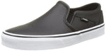 Vans Women's WM Asher Sneakers, Black(Black(perf Leather), 11