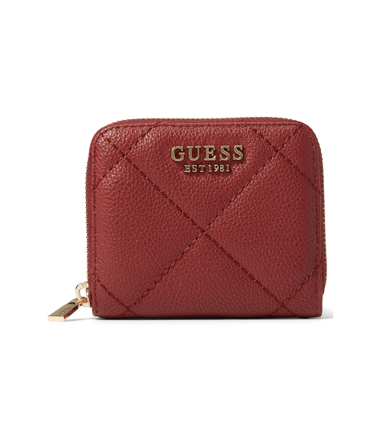 GUESS Fatine Small Zip Around Wallet Merlot One Size