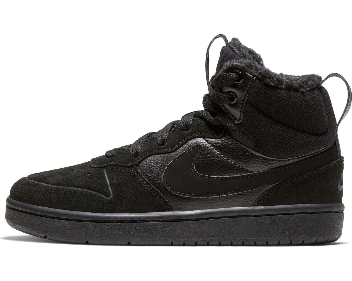 Nike Court Borough Mid 2 Boot PS, Black/Black-Black, 1.5 M US