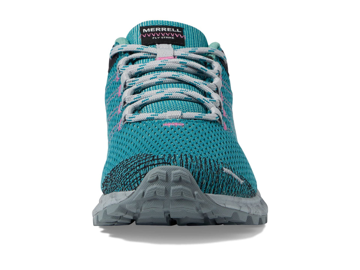 Merrell Fly Strike Running Shoes for Men – Mesh Upper – EVA Footbed Lace-up Closure – Rubber Outsole Lake/Jade 5.5 M