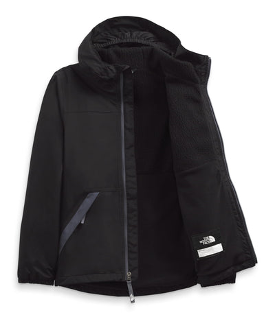THE NORTH FACE Girls' Warm Storm Waterproof Rain Jacket, TNF Black, Large