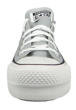 Converse Women's Seasonal Colour Platform Chuck Taylor All Star Low Top Wolf Grey/White/Black Womens 9