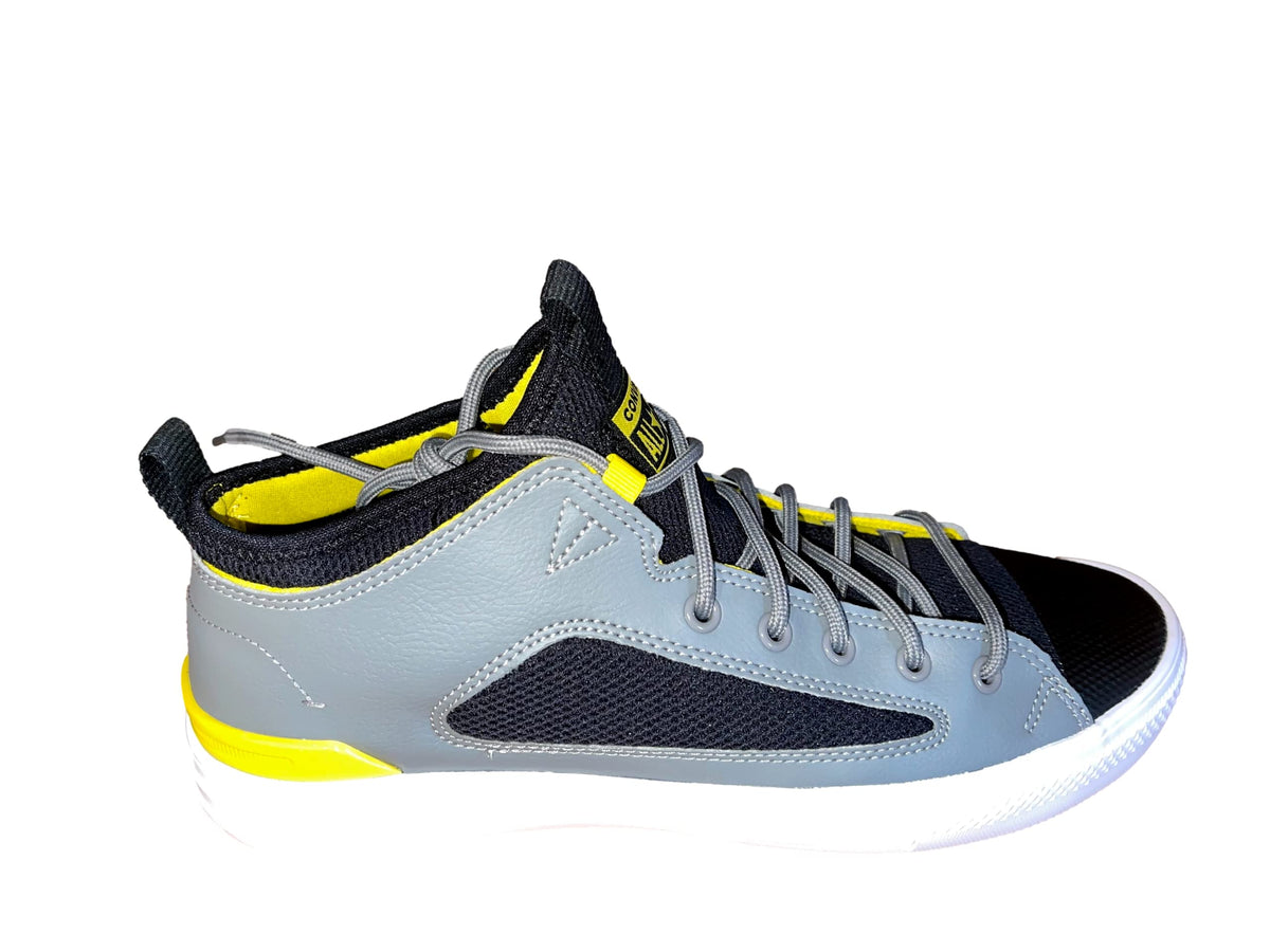 Converse Mens Chuck Taylor All Star Ultra Cons Force Sneaker, Black/Speed Yellow/White, 5
