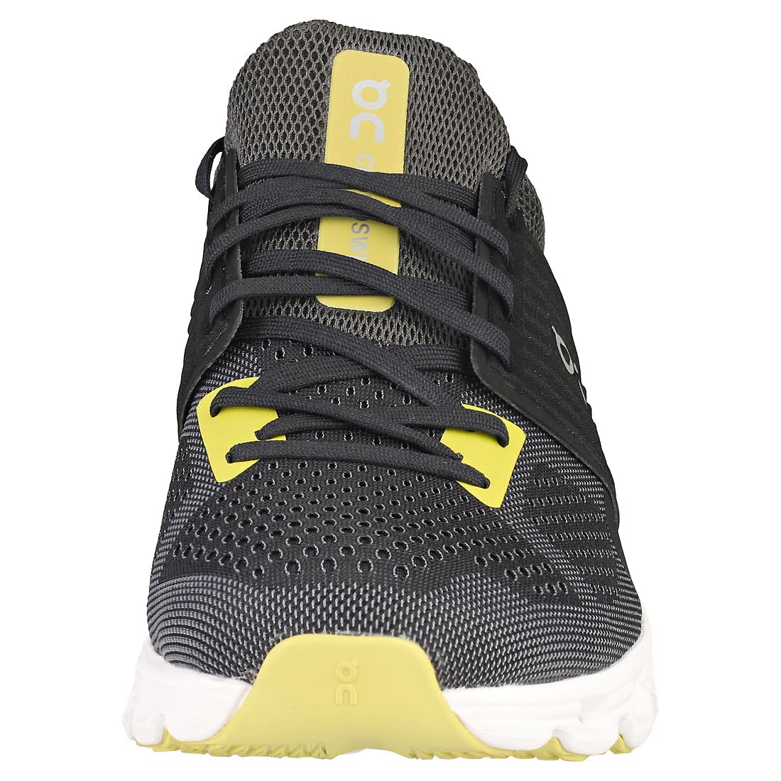 On Men's Cloudswift Sneakers, Magnet/Citron, Black, 12 Medium US