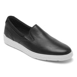 Rockport Men's Total Motion Court Slipon Oxford, Black, 8.5 Wide