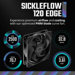 Cooler Master Hyper 212 Black CPU Air Cooler, SickleFlow 120 Edge PWM Fan, Aluminum Top Cover, 4 Copper Heat Pipes, 152mm Tall, AMD Ryzen AM5/AM4, Intel LGA 1851/1700/1200 Brackets