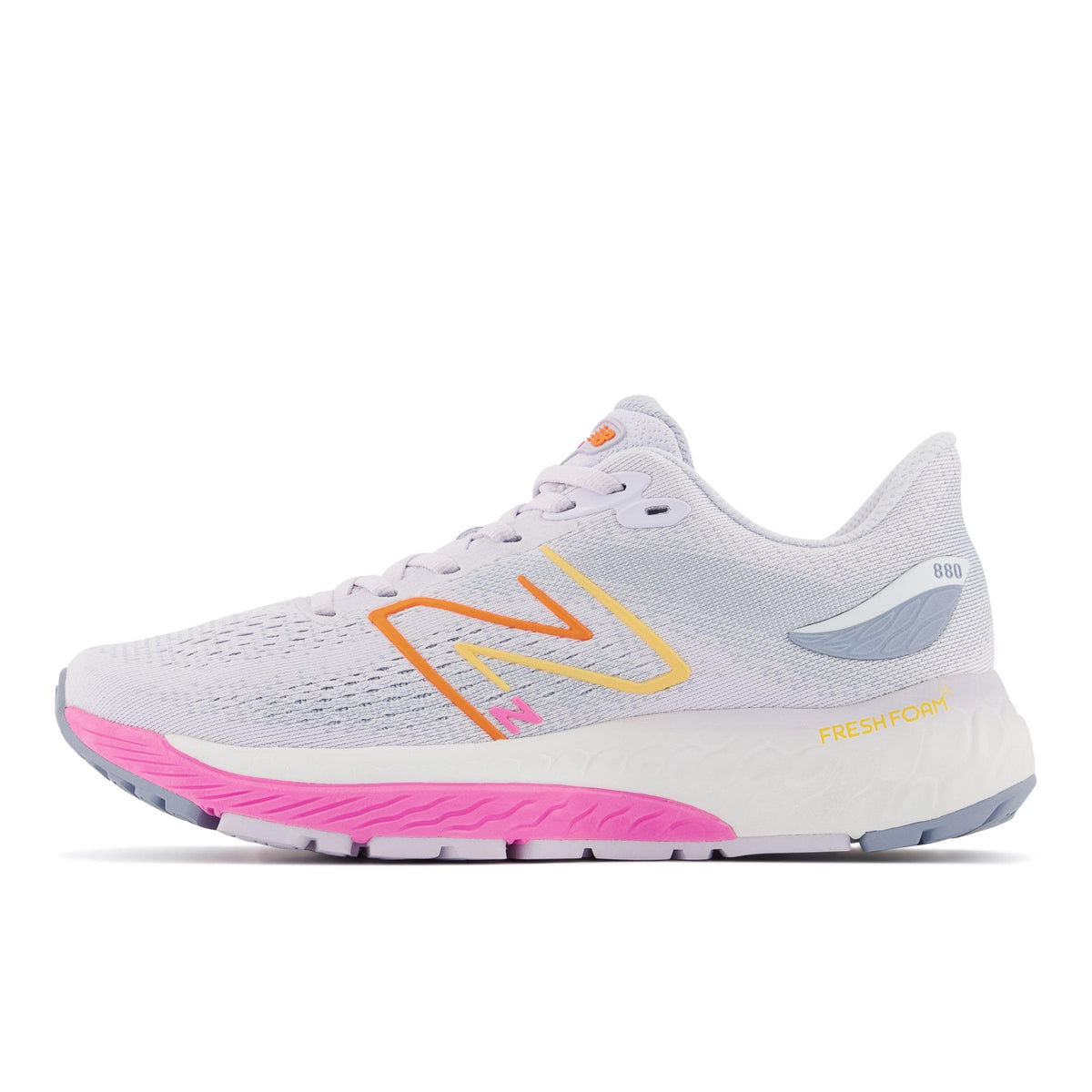New Balance Women's Fresh Foam X 880 V12 Running Shoe, Libra/Vibrant Pink, 8 Narrow