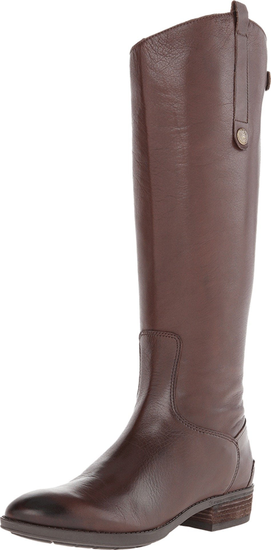 Sam Edelman Penny Leather Riding Boot Dark Brown 6