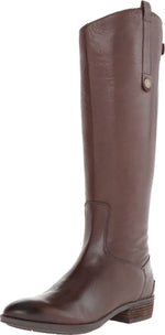 Sam Edelman Penny Leather Riding Boot Dark Brown 6