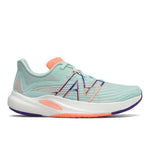 New Balance Women's FuelCell Rebel V2 Speed Running Shoe 7.5 White Mint/Citrus Punch/Citrus Punch