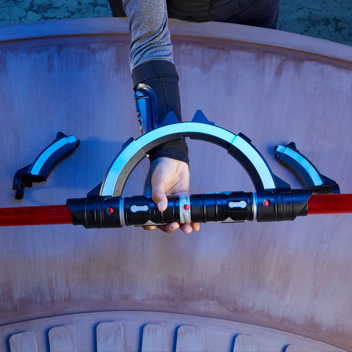 STAR WARS Lightsaber Forge Inquisitor Masterworks Set Double-Bladed Electronic Lightsaber, Customizable Roleplay Toy for Kids Ages 4 and Up