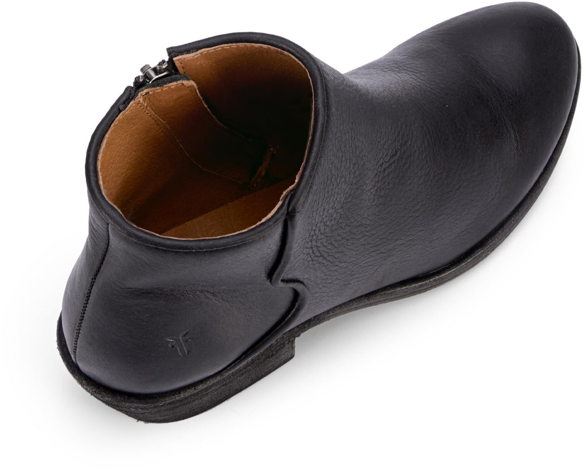 Frye Carson Piping Booties for Women Made from Soft Full-Grain Leather with Signature Western-Inspired Piping Detail and Supple Leather Lining – 4” Shaft Height, Black - Pallio - 9M