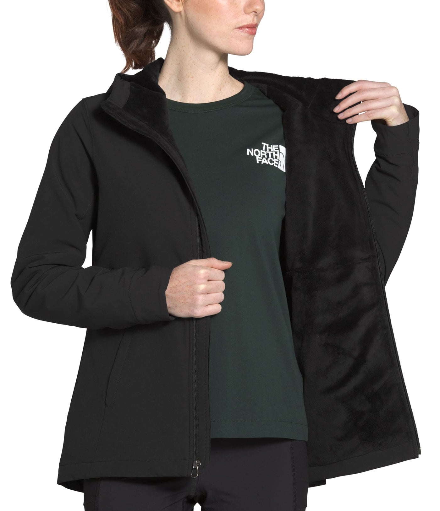 THE NORTH FACE Women's Shelbe Raschel Hoodie (Standard and Plus Size), TNF Black 2, 3X Plus