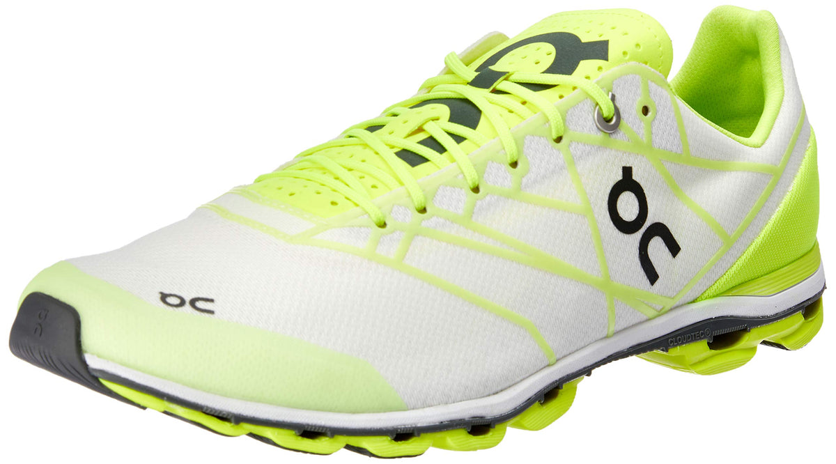 On Running Mens Cloudflash Speed Shoe Neon/White Size 10.5