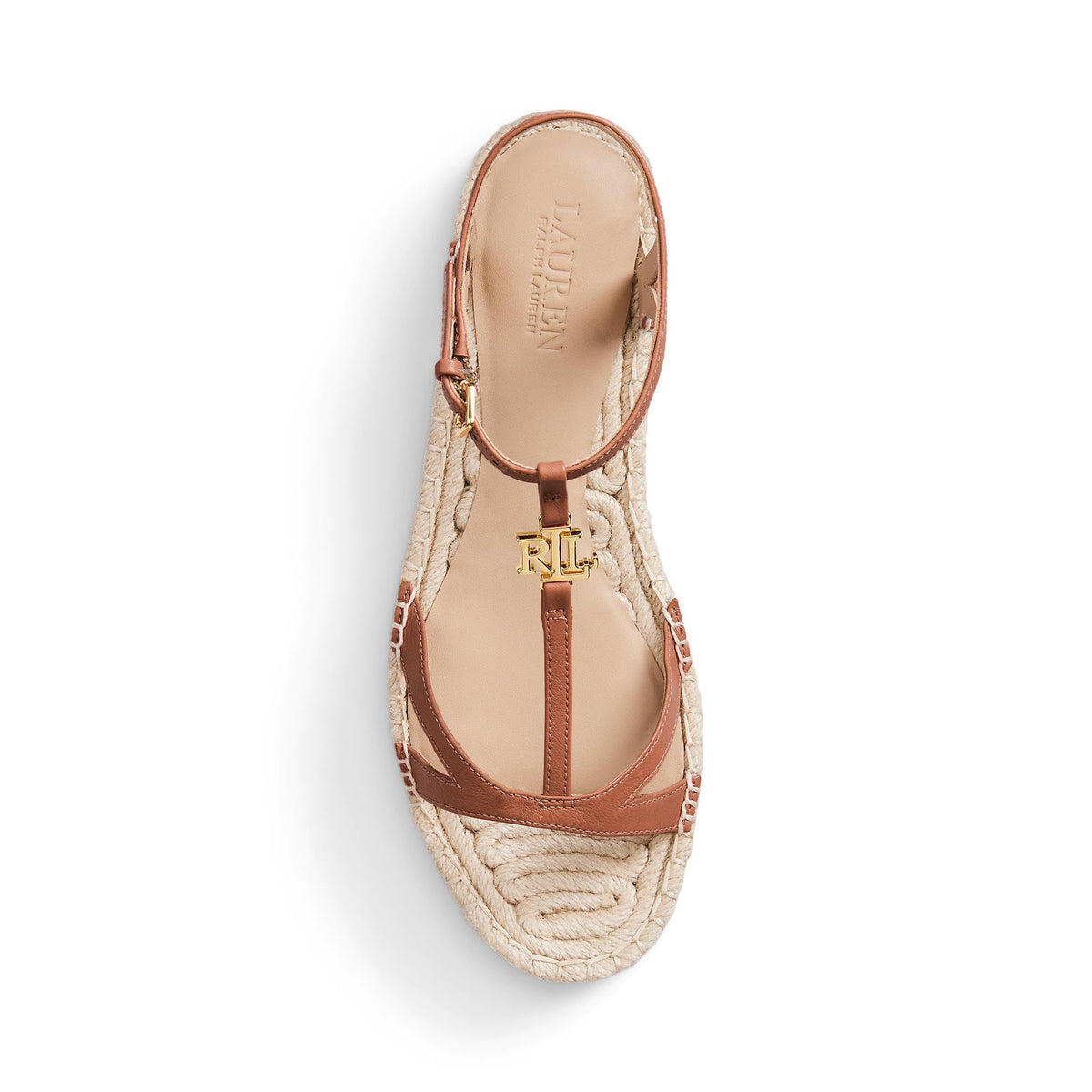 Lauren Ralph Lauren Women's Payton Espadrille Deep Saddle Tan 9.5 Medium