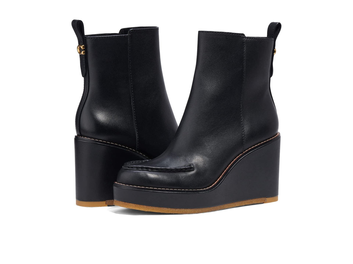 COACH Brady Leather Bootie Black 10 B (M)