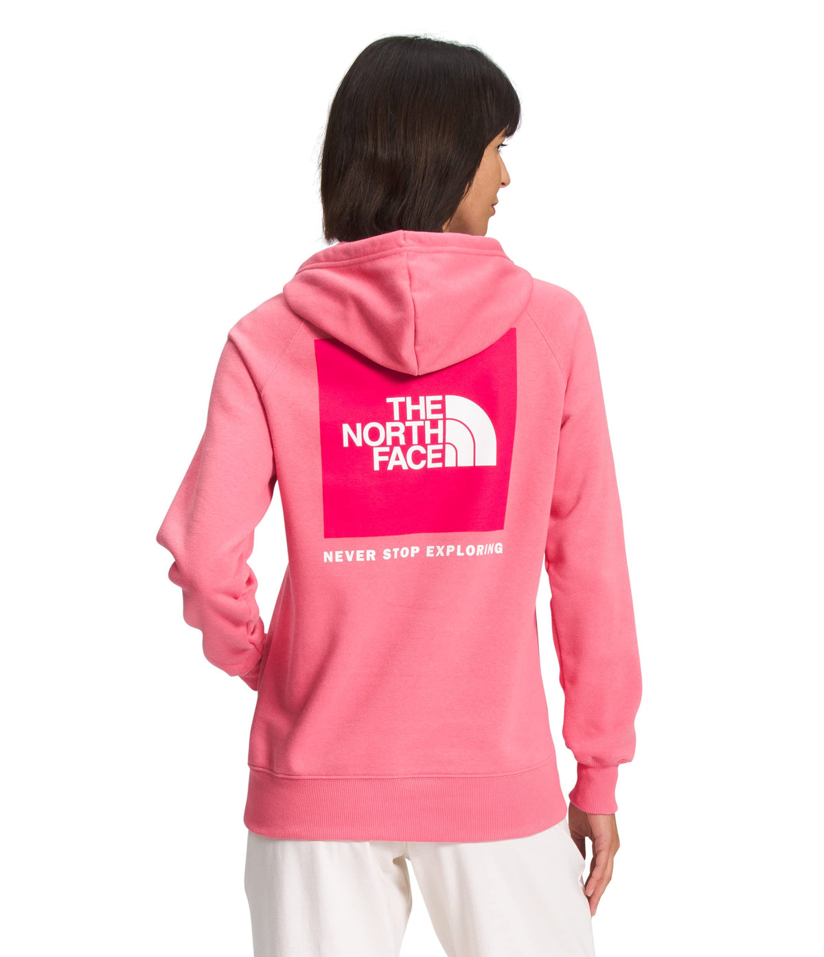 The North Face Women's Box NSE Pullover Hoodie, Cosmo Pink/Cosmo Pink, Large