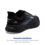 Brooks Men’s Anthem 6 Neutral Running Shoe - Ebony/Black/Blue - 8.5 Medium