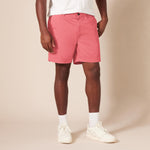 Amazon Essentials Men's Classic-Fit 7" Chino Shorts, Raspberry Red, 31
