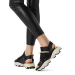Sorel Women's Kinetic Impact Sandals - Black - Size 8.5