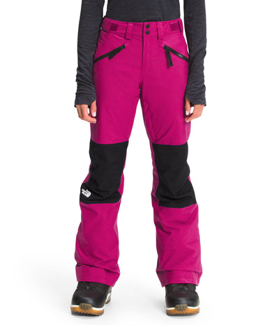 THE NORTH FACE Women's About-A-Day Insulated Snow Pant, Roxbury Pink/TNF Black, Medium Short