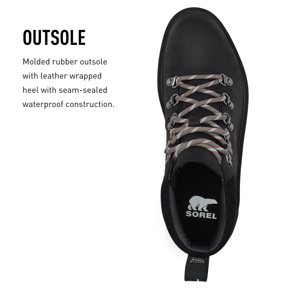 Sorel Women's Hi-Line Hiker Boot - Black, Jet - Size 6