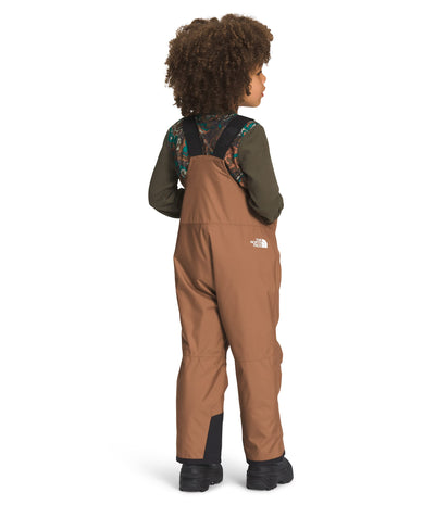 THE NORTH FACE Kids' Snowquest Insulated Bib, Toasted Brown, 7