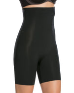 SPANX womens Shapewear for Women Thinstincts High-waisted Mid-thigh Shaping Short (Regular and Plus Sizes) 3X Very Black