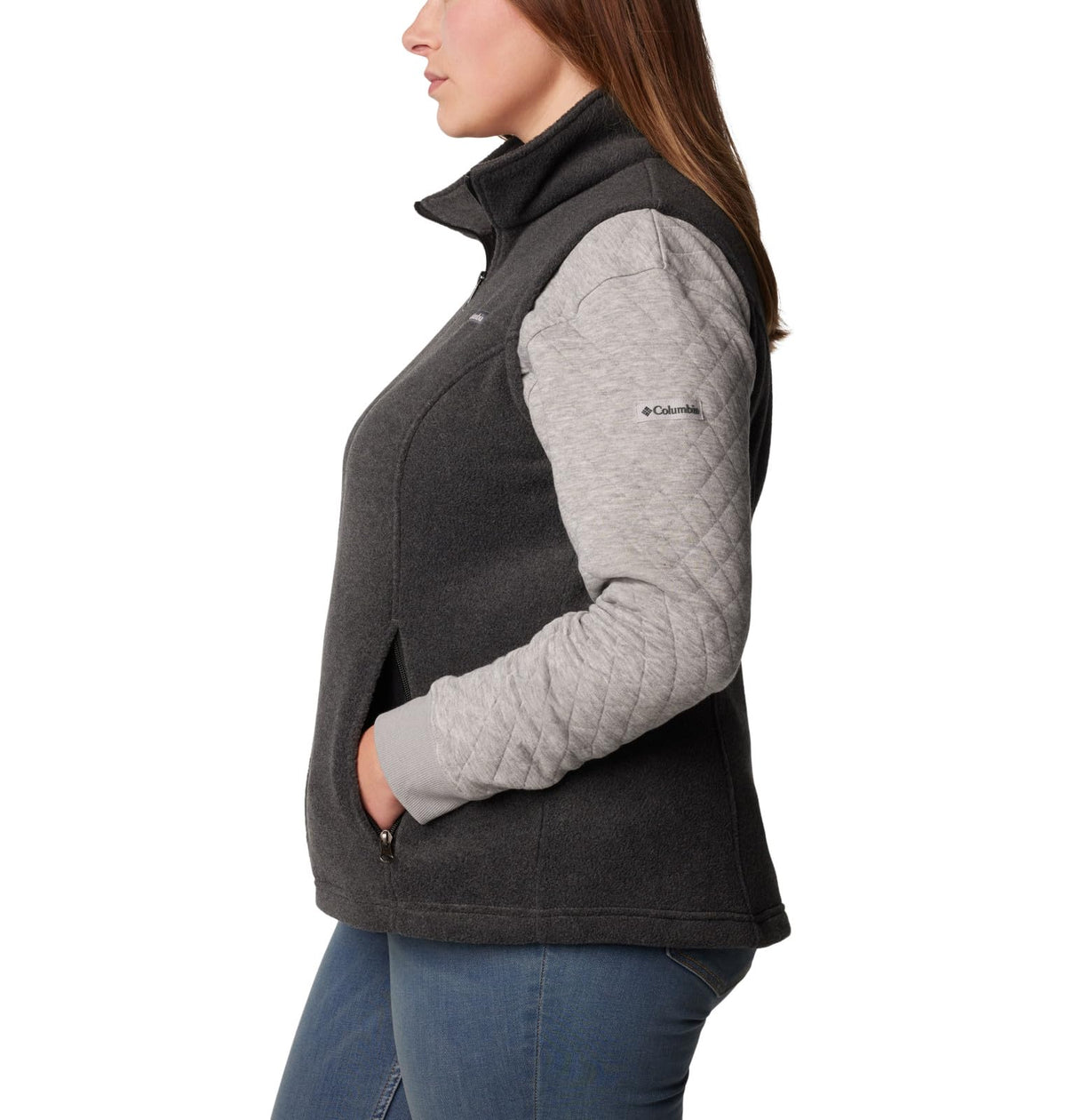 Columbia Women's Benton Springs Vest Medium Petite Charcoal Heather