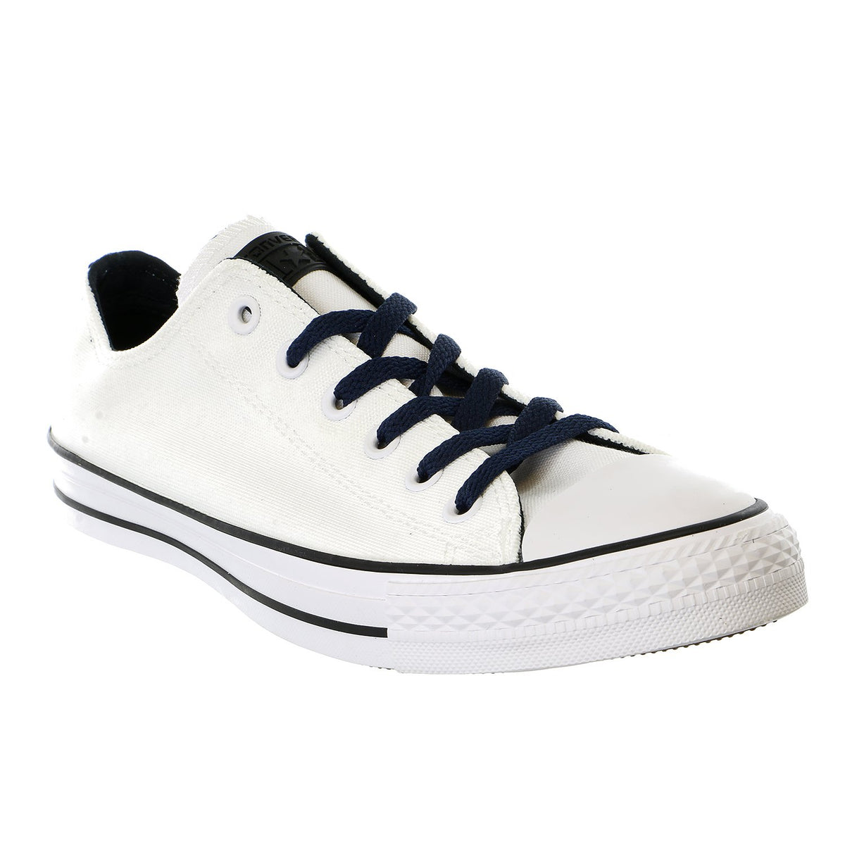 Converse Unisex Chuck Taylor All Star Ox Low Top Classic White/Obsidian/Black Sneakers - 12 B(M) US Women / 10 D(M) US Men